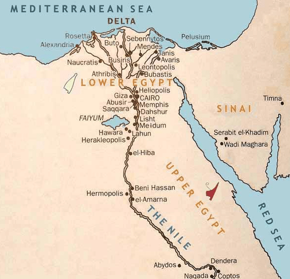 Memphis Ancient Egypt Map - Rubia Claribel