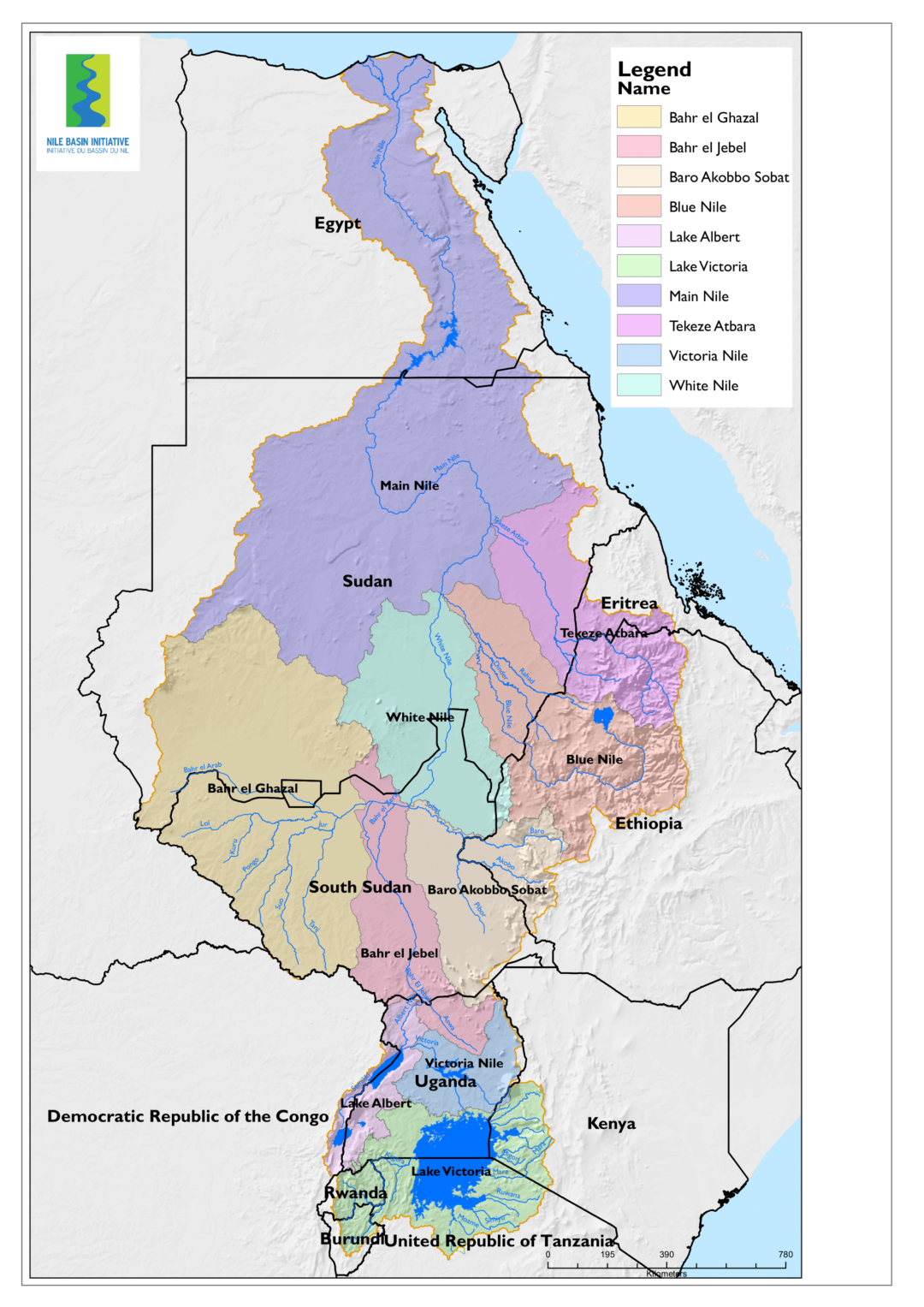 Nile River Delta Map