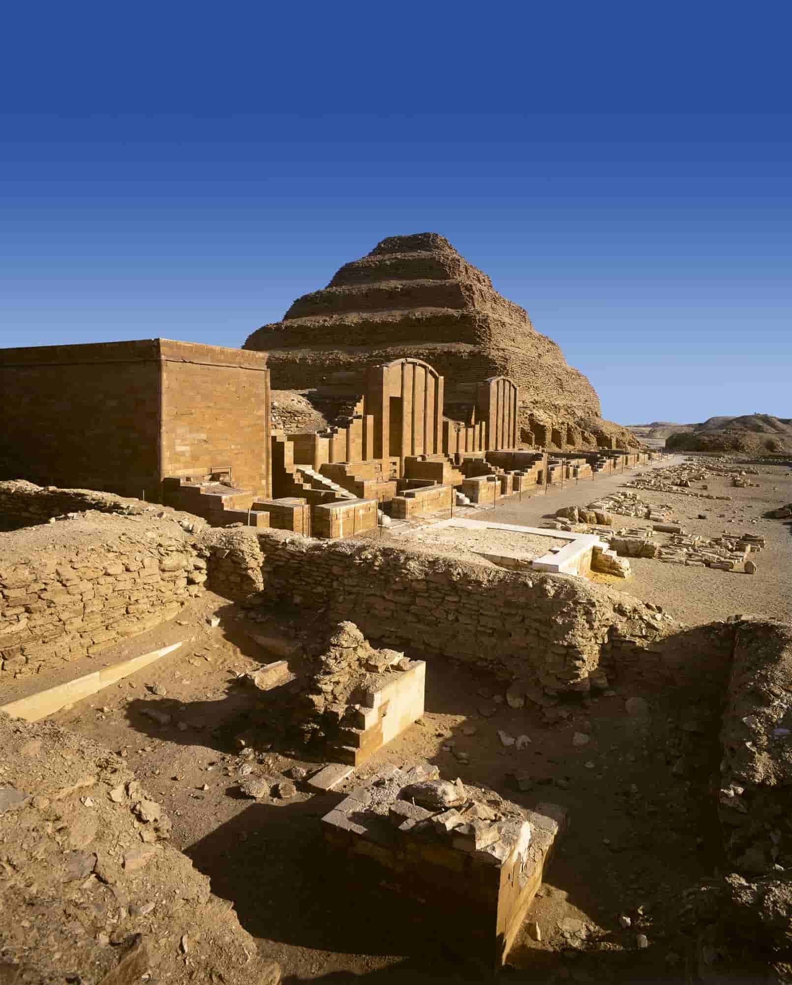 The Magnificent Step Pyramid of Djoser in Saqqara