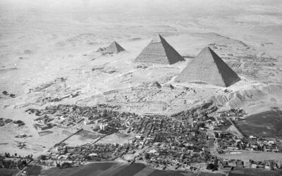 The orientation of the pyramids of Giza