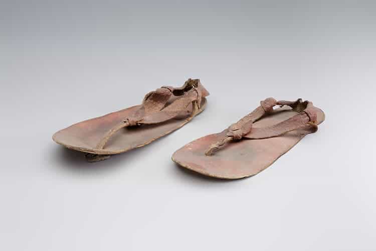 Pair of sandals from the tomb of Amenophis III New Kingdom 1479%E2%80%931458 BC. Photo Metropolitan Museum of Art Public Domain