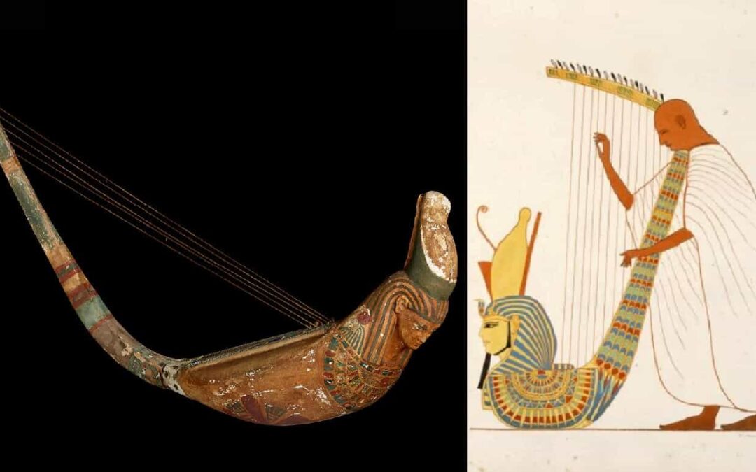 The Beautiful Harp from the Tomb of Ani