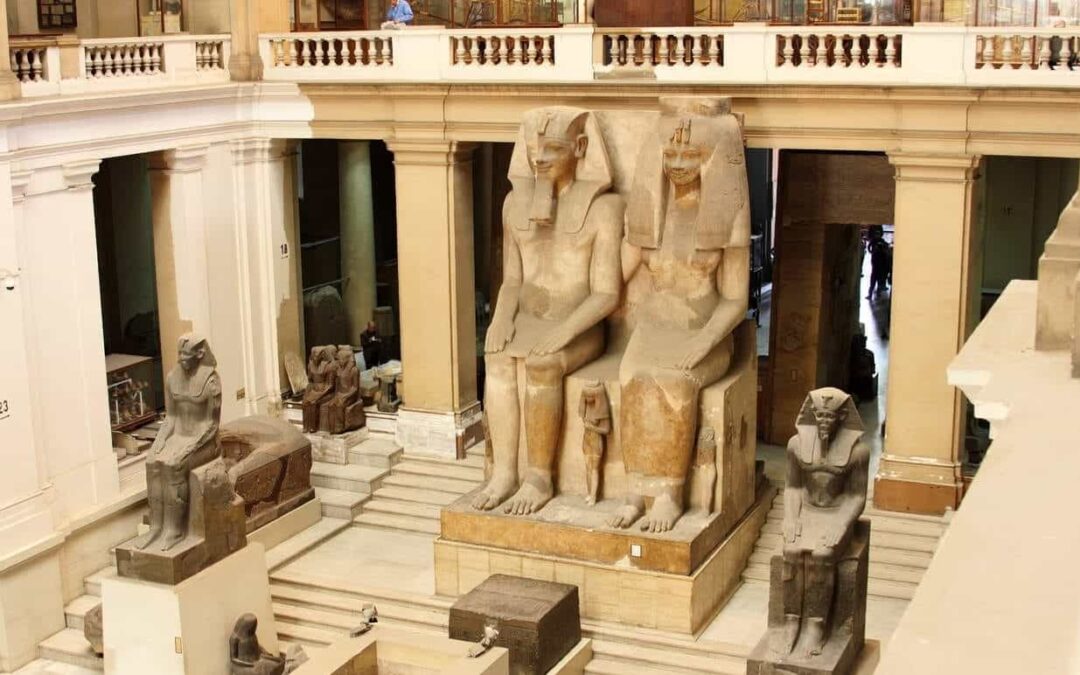 The Colossal Statue of Amenhotep III and Tiye